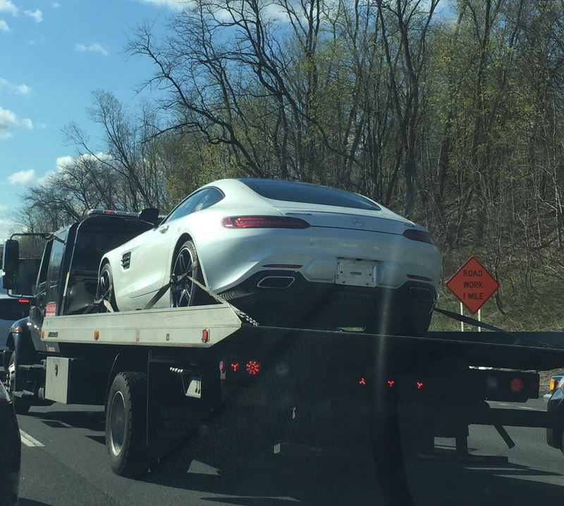 Illustration for article titled 2016 Mercedes AMG GT S spotted this morning